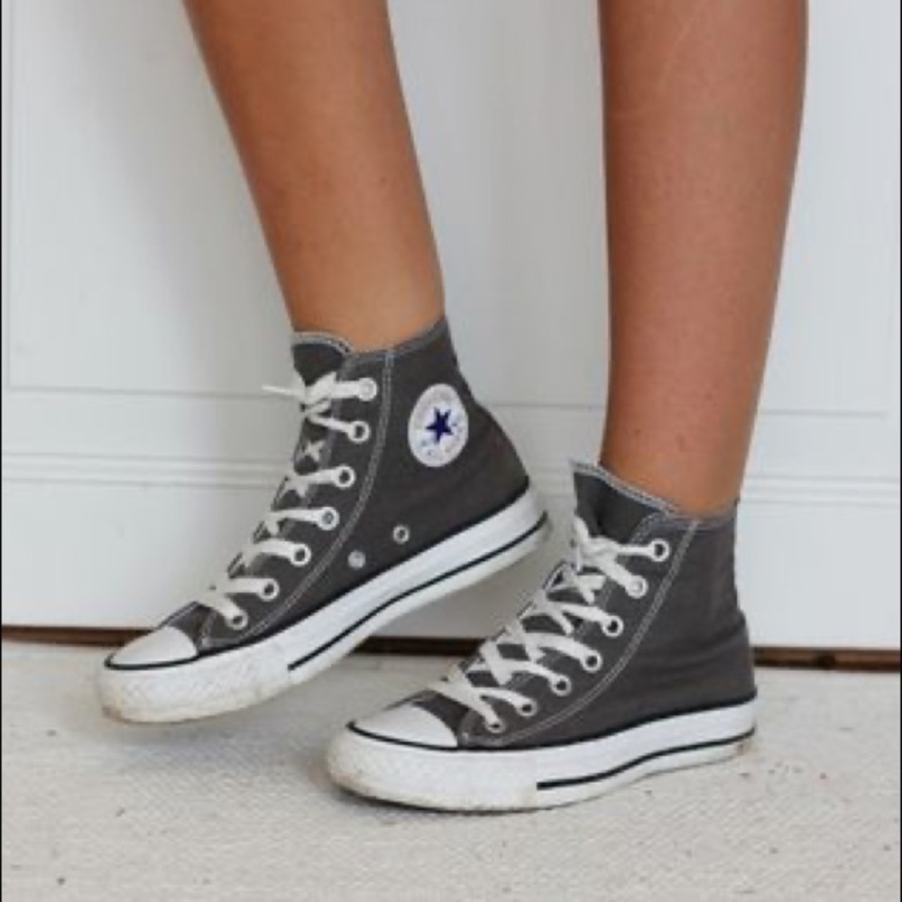 RESERVED Gray Converse Hightops